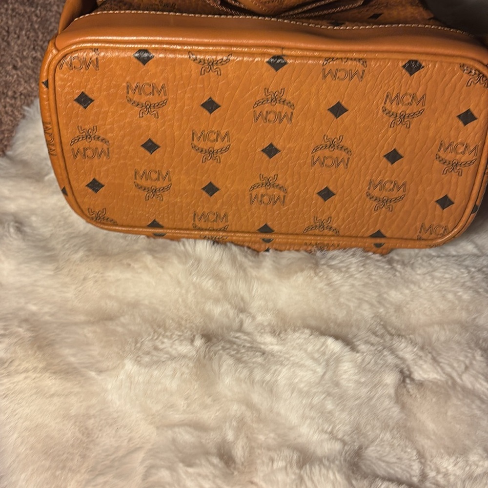 Mcm Monogram Backpack Euc - image 3